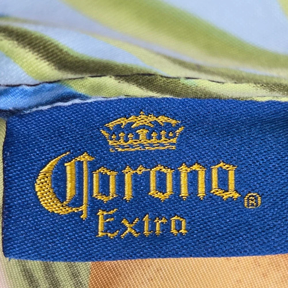 Corona Extra Mens Tropical Palm Beer Bottle Board Shorts Blue Green‎ Size 36
